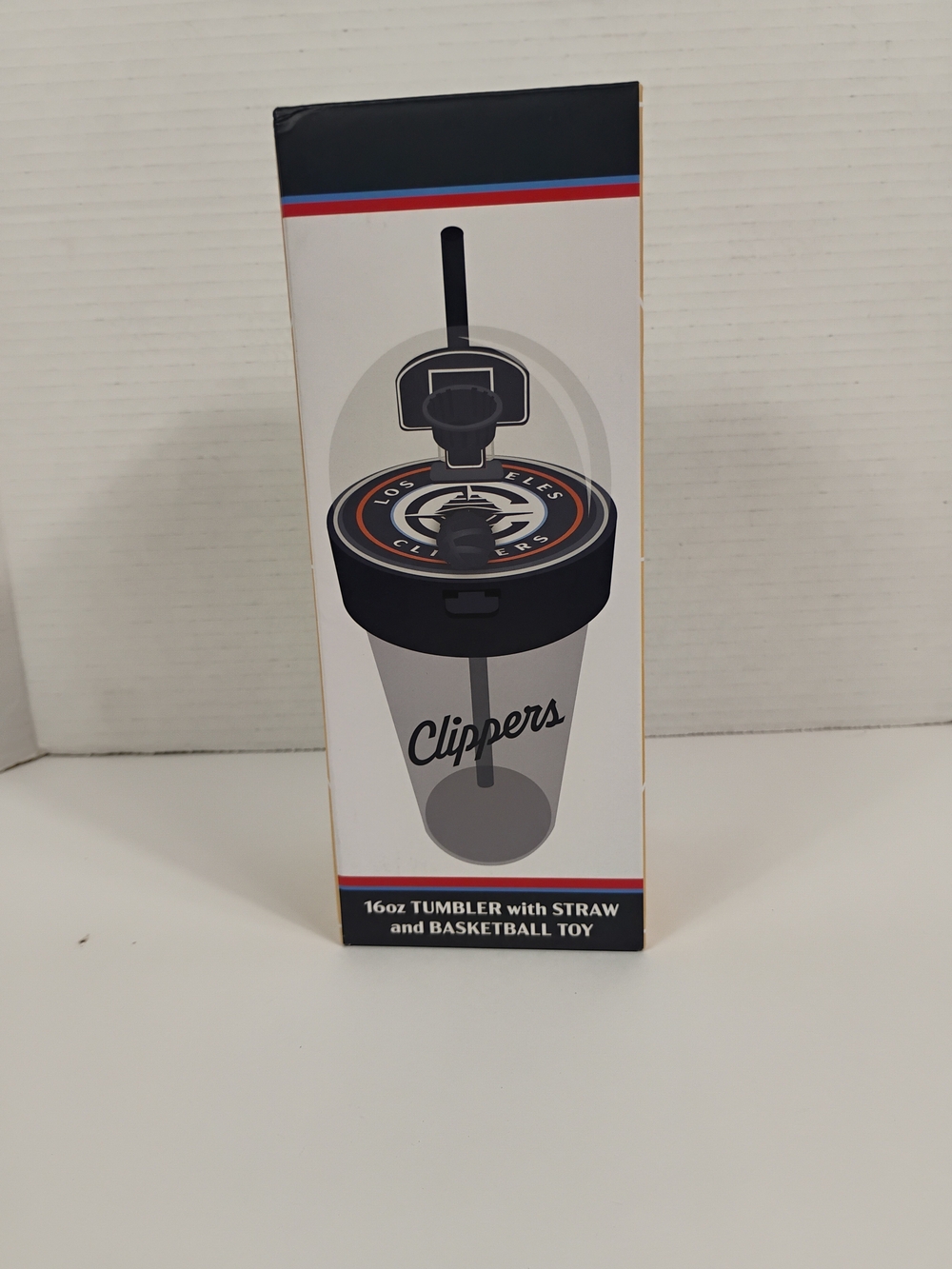 16oz Black Tumbler with Straw